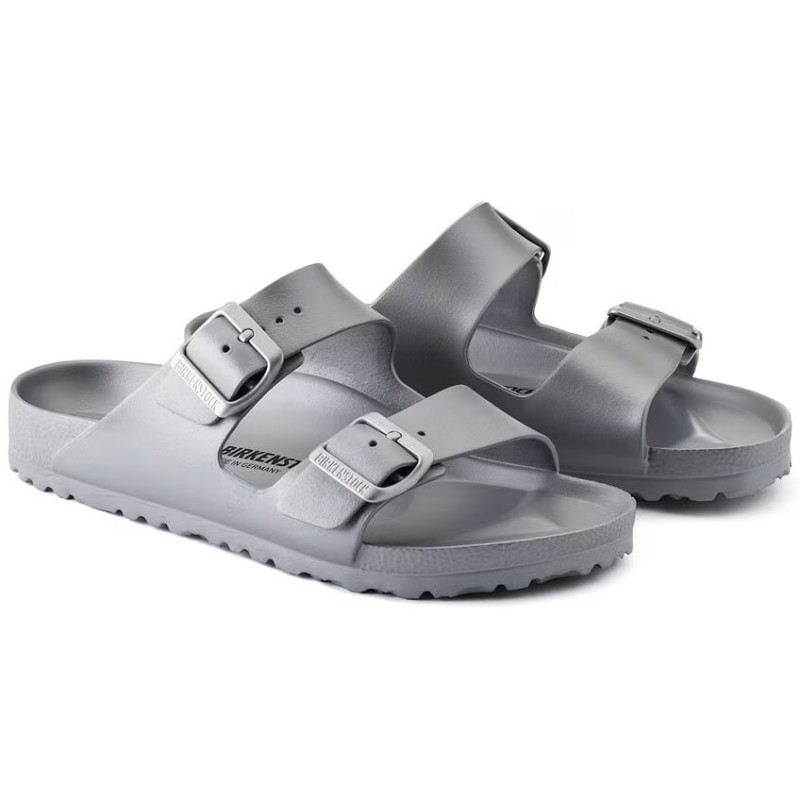 Birkenstock Arizona EVA  ženski natikači srebrni ozko kopito 1003491