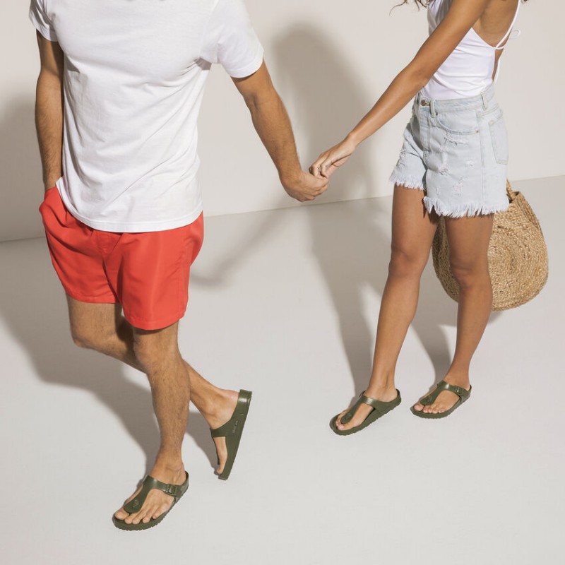 Birkenstock Gizeh EVA unisex natikači khaki regular kopito 1019143