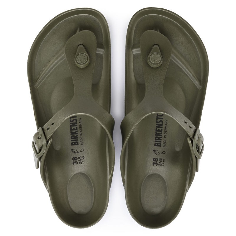 Birkenstock Gizeh EVA unisex natikači khaki regular kopito 1019143