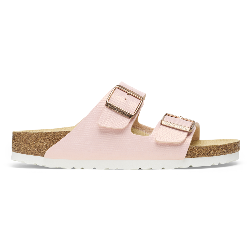 Birkenstock Arizona ženski natikač regular roza barve z potiskom 1026467