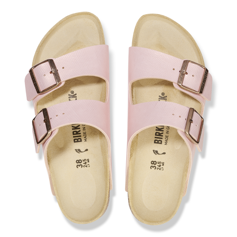 Birkenstock Arizona ženski natikač regular roza barve z potiskom 1026467