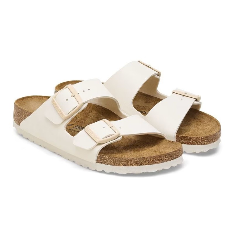 Birkenstock Arizona ženski natikač Birkoflor filc eggshell regular kopito 1027346