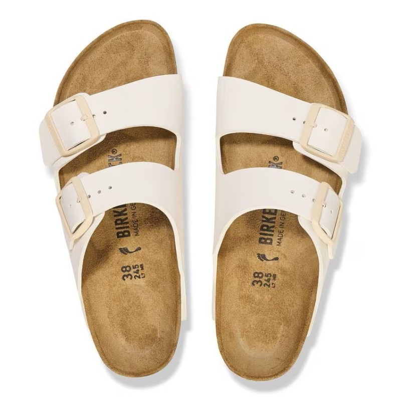 Birkenstock Arizona ženski natikač Birkoflor filc eggshell regular kopito 1027346