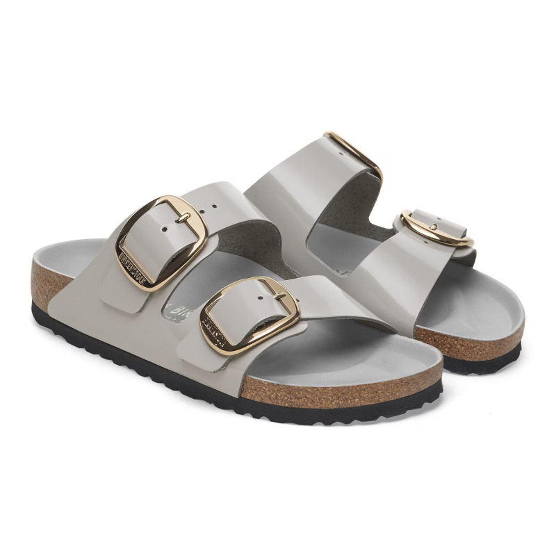 Birkenstock Arizona Big Buckle high shine stone coin regular 1029346