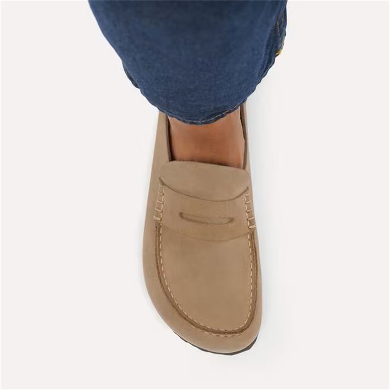 Birkenstock Naples v oljenem usnju in v tabacco rjavi barvi regular kopito 1032718