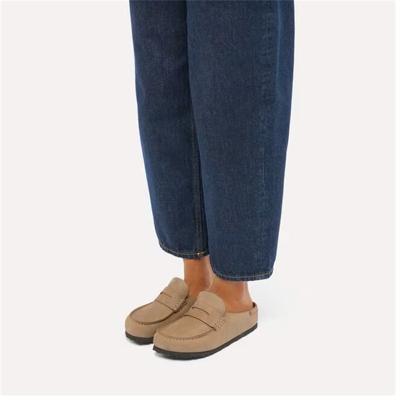 Birkenstock Naples v oljenem usnju in v tabacco rjavi barvi regular kopito 1032718