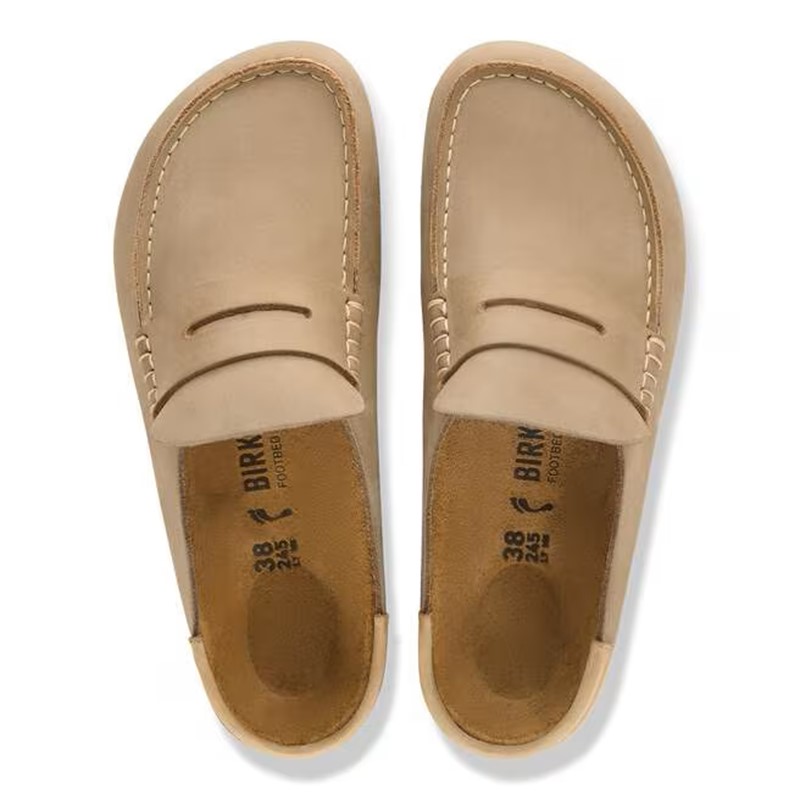 Birkenstock Naples v oljenem usnju in v tabacco rjavi barvi regular kopito 1032718