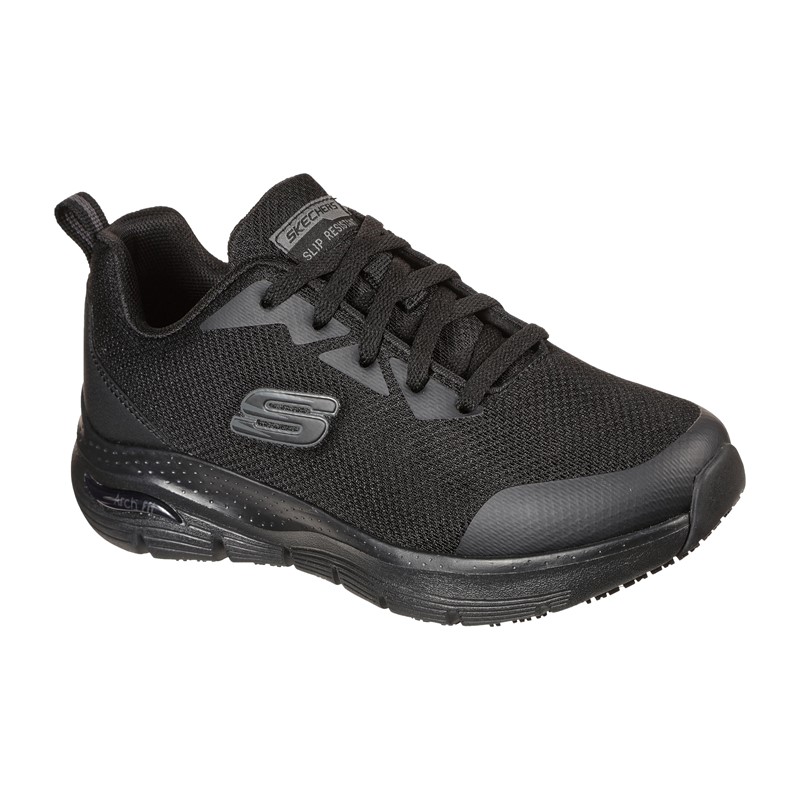 Skechers Work Arch-fit sr ženski v črni barvi 108019