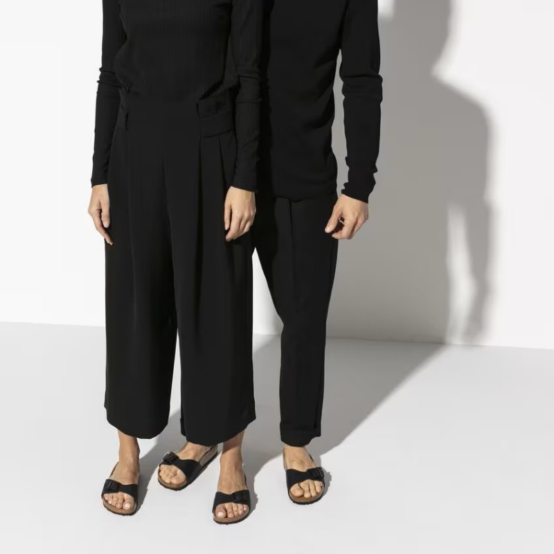 Birkenstock Madrid birkoflor filc ozko kopito črni 040793