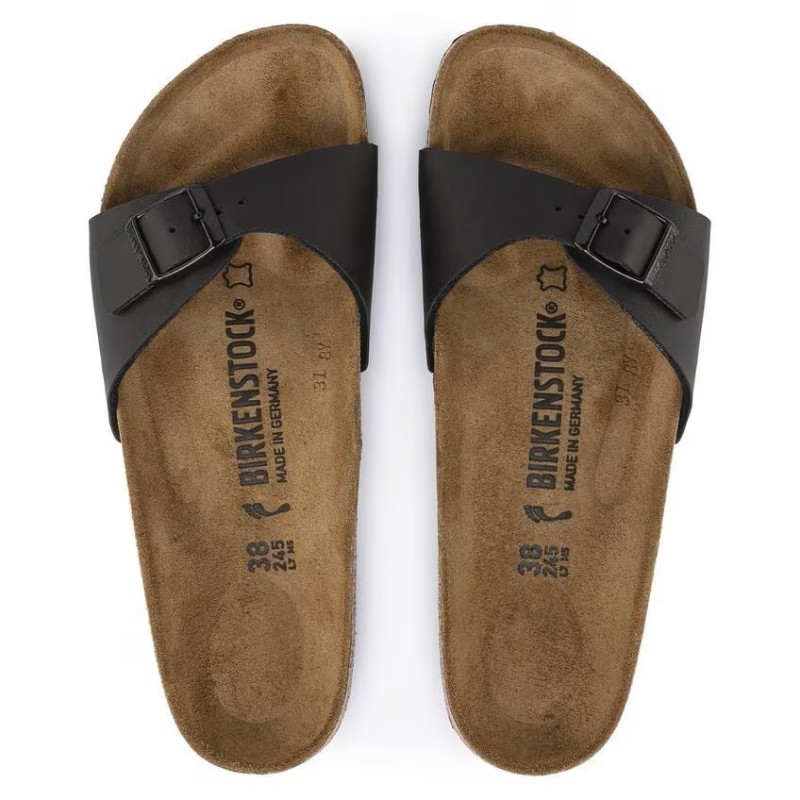 Birkenstock Madrid birkoflor filc ozko kopito črni 040793