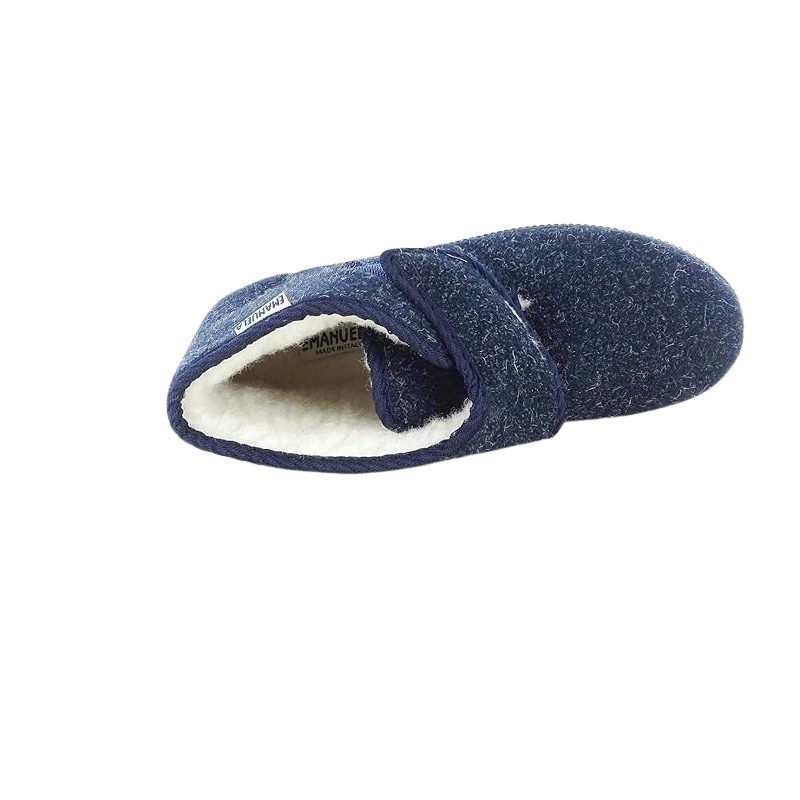 Emanuela topli hišni copati 564 Modri