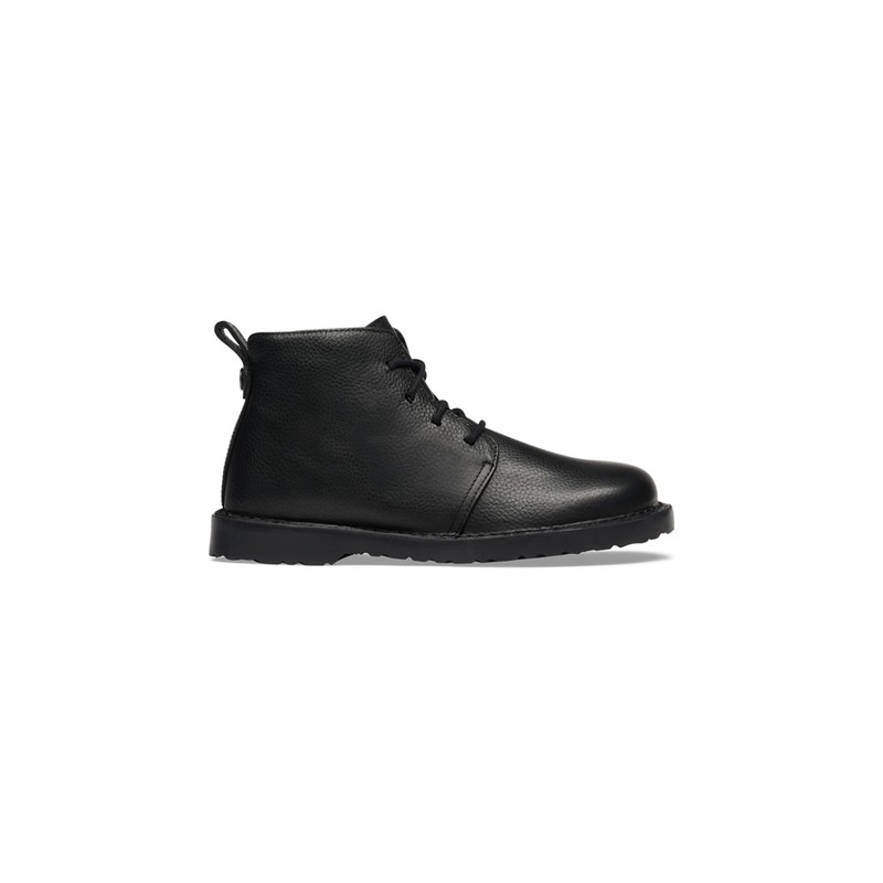 Birkenstock Uppsala gležnar v črnem gladkem usnju regular kopito 1032824