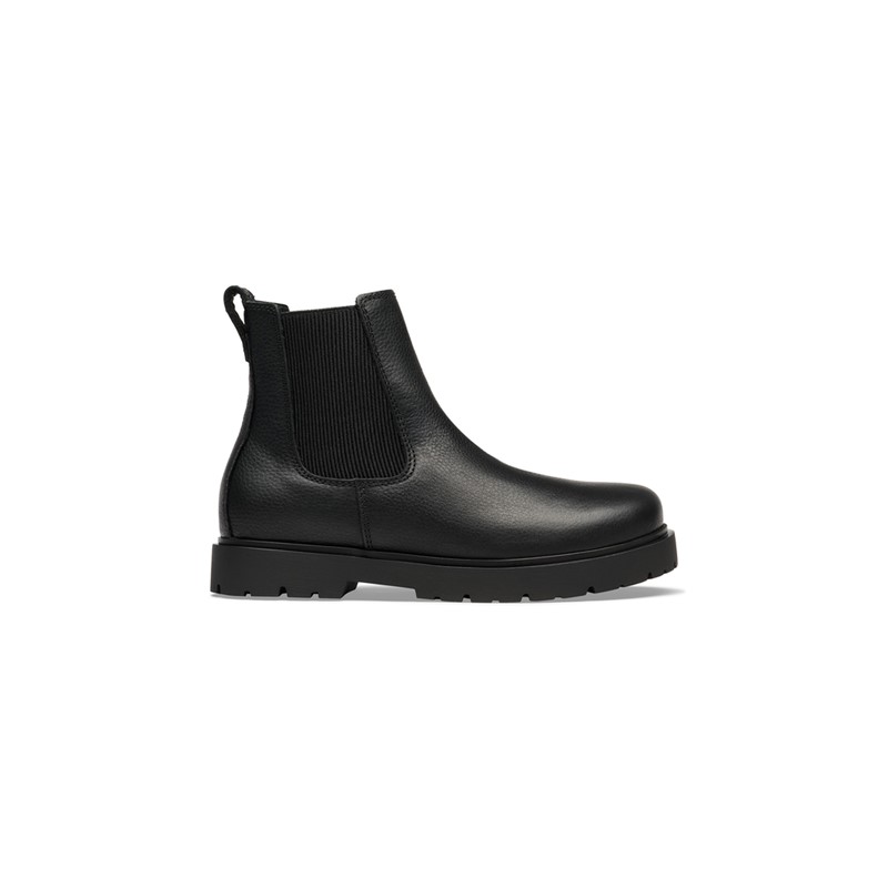 Birkenstock Highwood gležnar v gladkem črnem usnju regular kopito 1033156