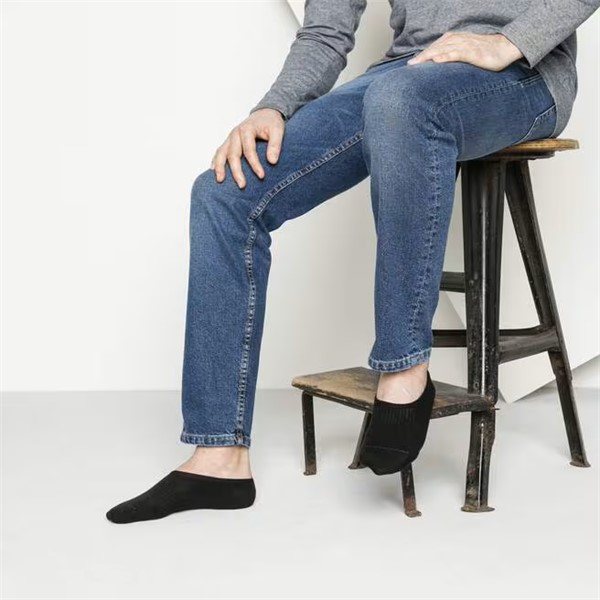 Birkenstock unisex nogavice v črni barvi