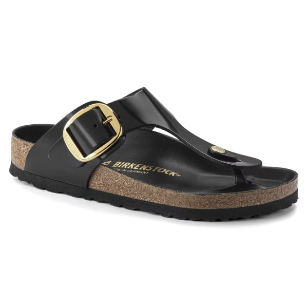 Birkenstock Gizeh Big Buckle High Shine Black regular 1021467