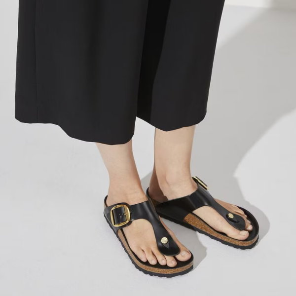 Birkenstock Gizeh Big Buckle High Shine Black regular 1021467