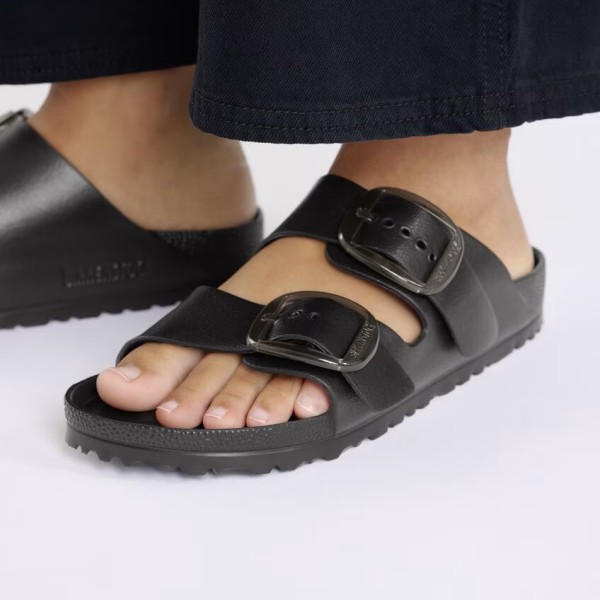 Birkenstock Arizona EVA big buckle ženski natikači črni ozko kopito 1029641