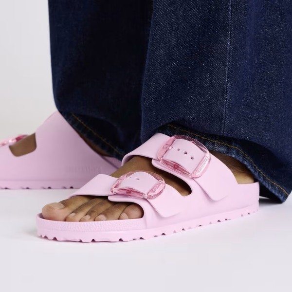 Birkenstock Arizona EVA big buckle ženski natikači pink ozko kopito 1029642