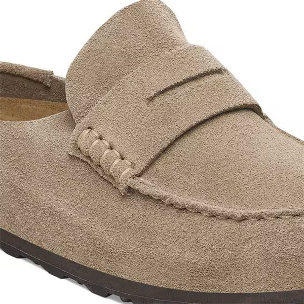 Birkenstock Naples v semiš bež usnju regular kopito 1029675