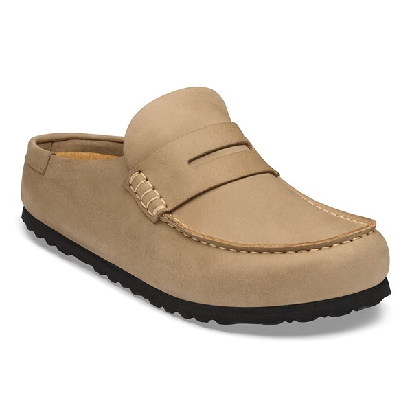 Birkenstock Naples v oljenem usnju in v tabacco rjavi barvi regular kopito 1032718