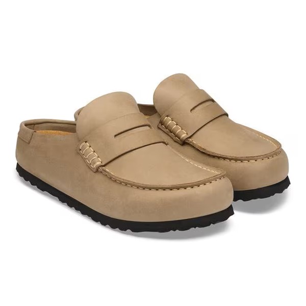 Birkenstock Naples v oljenem usnju in v tabacco rjavi barvi regular kopito 1032718