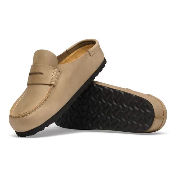 Birkenstock Naples v oljenem usnju in v tabacco rjavi barvi regular kopito 1032718