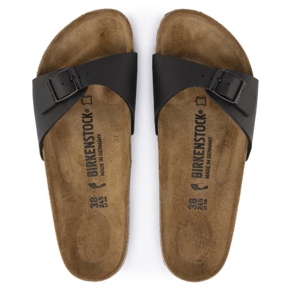 Birkenstock Madrid birkoflor filc ozko kopito črni 040793