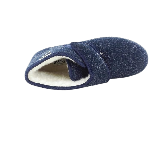 Emanuela topli hišni copati 564 Modri