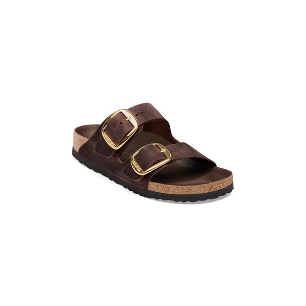 Birkenstock Arizona Big Buckle oljeno usnje v habana barvi regular kopito 1032886
