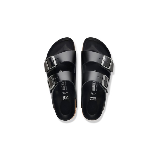 Birkenstock Arizona high shine amalfi črne barve regular kopito 1032774