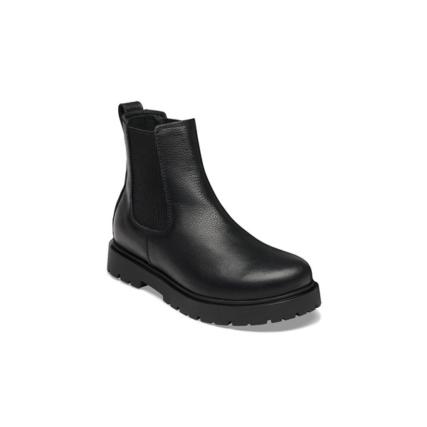 Birkenstock Highwood gležnar v gladkem črnem usnju regular kopito 1033156