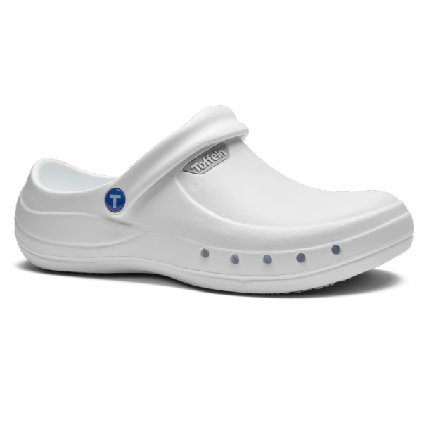 Toffeln EziKlog ženski natikač beli 0865W 