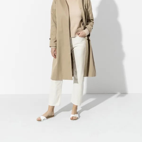 Birkenstock Madrid birkoflor filc beli ozko kopito 040733