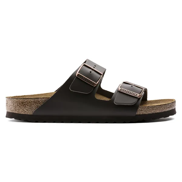 Birkenstock Arizona usnjeni v temno rjavi barvi regular 51101 
