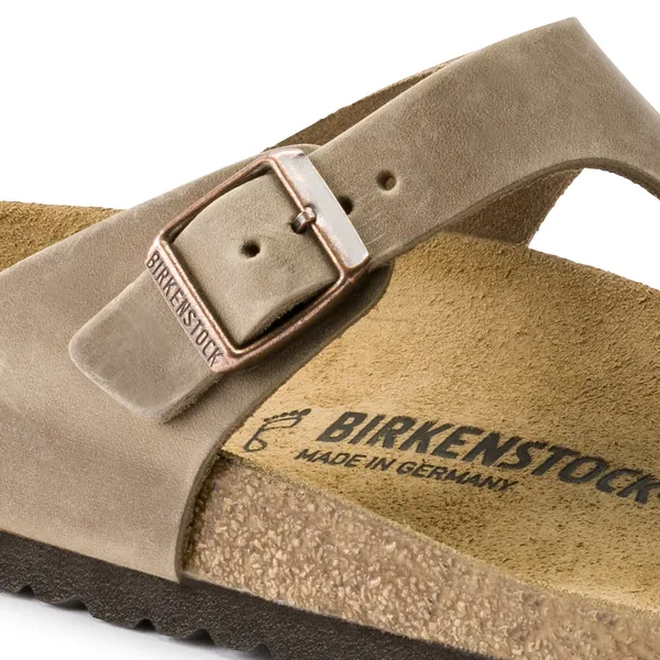 Birkenstock Gizeh unisex natikači oljeno usnje regular 943811