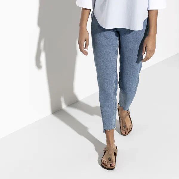 Birkenstock Gizeh unisex natikači oljeno usnje regular 943811