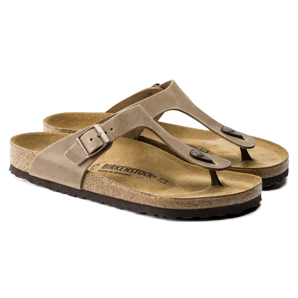 Birkenstock Gizeh unisex natikači oljeno usnje regular 943811