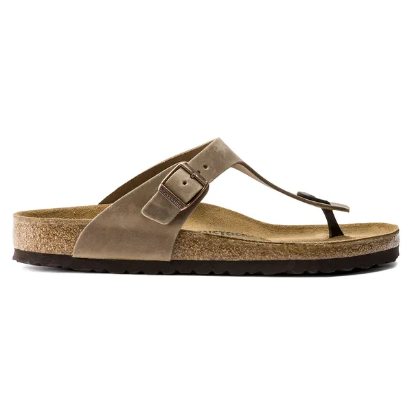 Birkenstock Gizeh unisex natikači oljeno usnje regular 943811