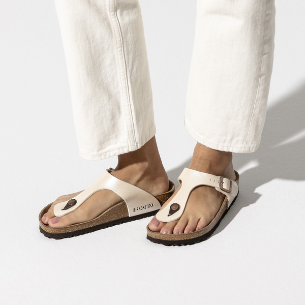 Birkenstock Gizeh birkoflor graceful pearl white regular 943871