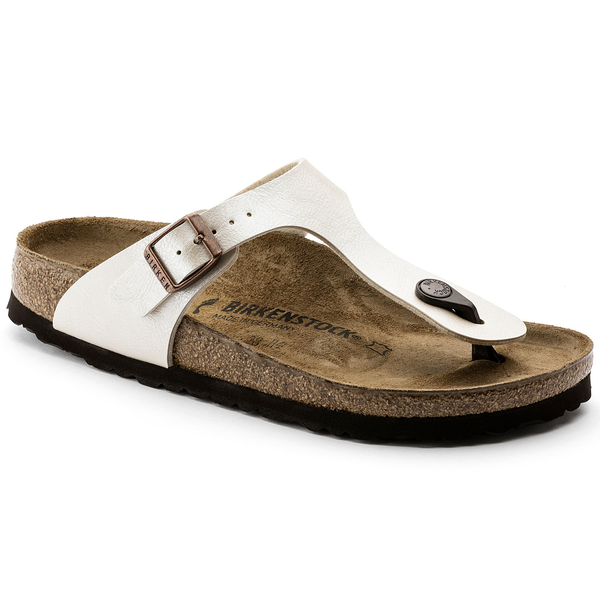 Birkenstock Gizeh birkoflor graceful pearl white regular 943871
