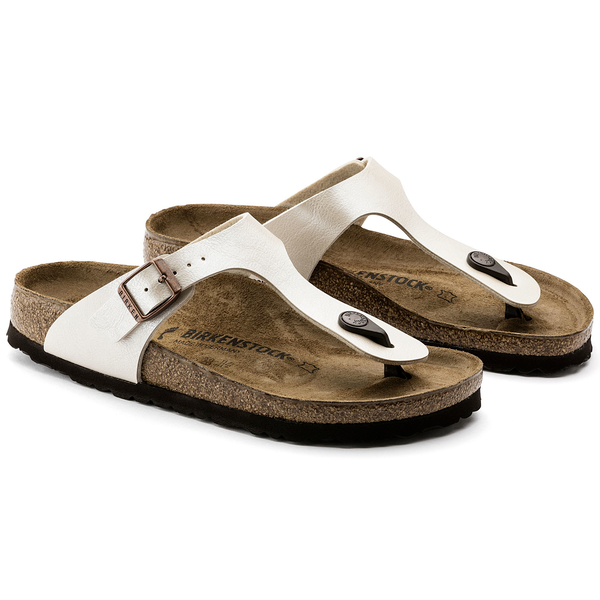 Birkenstock Gizeh birkoflor graceful pearl white regular 943871