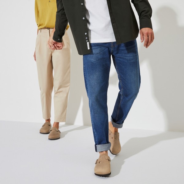 Birkenstock natikač, oljeno usnje Tabacco brown, regular kopito 0960811