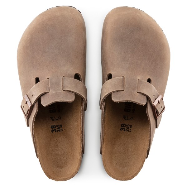 Birkenstock natikač, oljeno usnje Tabacco brown, regular kopito 0960811