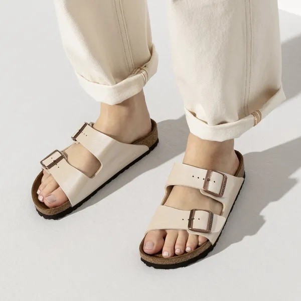 Birkenstock Arizona Graceful pearl white Regular Fit 1009920