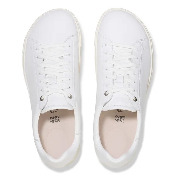 Birkenstock čevlji Bend Low gladko usnje white regular kopito 1017723