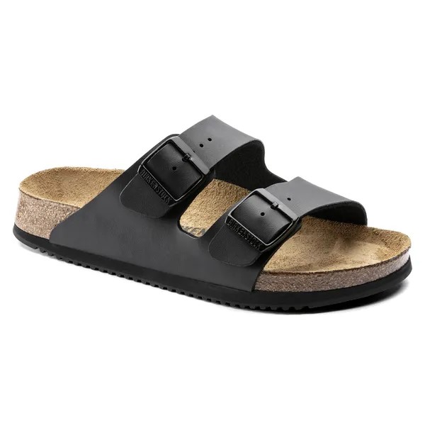 Birkenstock Arizona delovna obutev v črni barvi ozko kopito 1018223