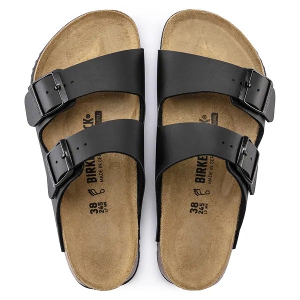 Birkenstock Arizona delovna obutev v črni barvi ozko kopito 1018223