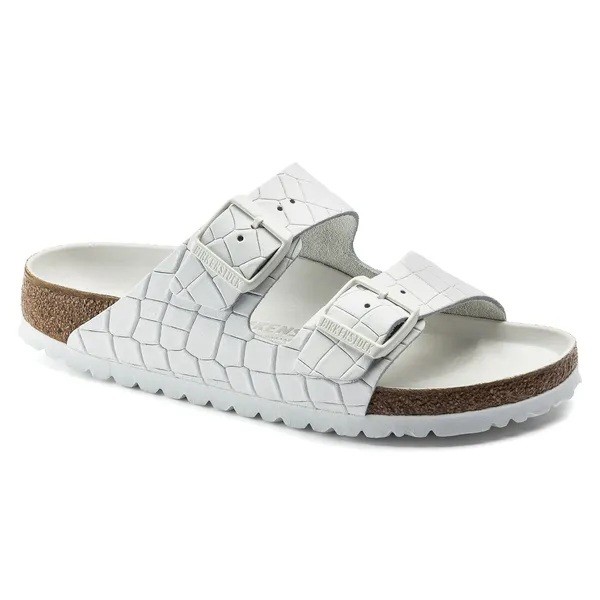 Birkenstock Arizona BS white croco stamp regular 1019228