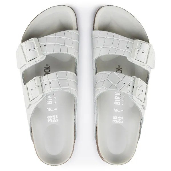 Birkenstock Arizona BS white croco stamp regular 1019228