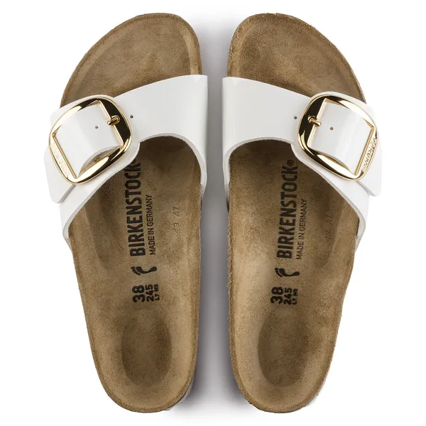 Birkenstock Madrid Birkoflor filc BB beli lakasti ozko kopito 1019814